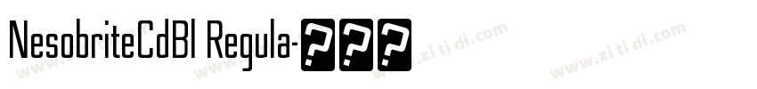 NesobriteCdBl Regula字体转换